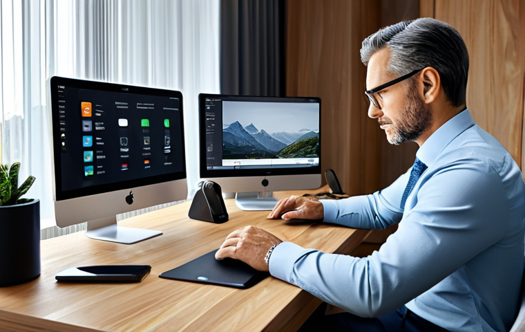 디지털 페인 관리의 최신 기술 동향 - Personalized Tech Experience**

"A person sitting at a desk in a bright, modern home office, customi...