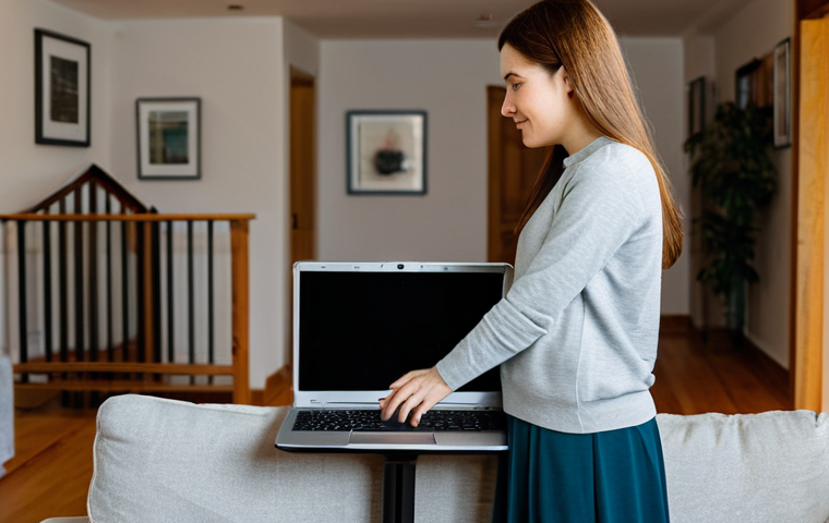 디지털 페인 관리의 최신 기술 동향 - Personalized Tech Experience**

"A person sitting at a desk in a bright, modern home office, customi...